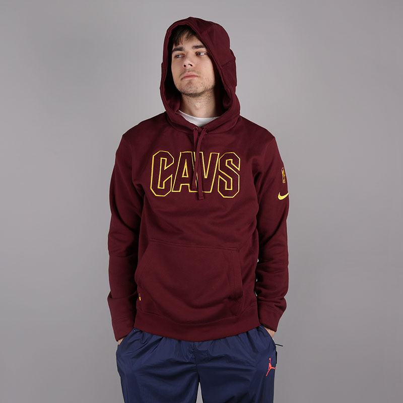 мужская бордовая толстовка Nike Cleveland Cavaliers Nike Men's NBA Hoodie AJ2841-677 - цена, описание, фото 1